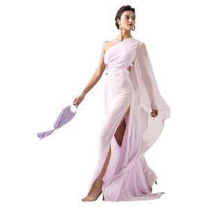 Cult Gaia Lavendar One Shoulder Gown